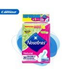 Toallas Nosotras Natural Invisible-Clásica Tela Paq X  30 Und